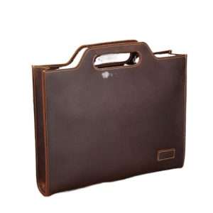 YANHUAKEKE Genuine Crazy Horse Leather Business Briefcase – Men’s Retro Cowhide Shoulder & Crossbody Bag