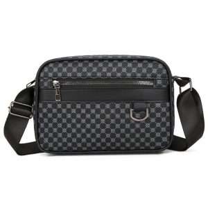 YANHUAKEKE Trendy Stylish Waterproof Crossbody Bag – Printed PU Leather Travel Sling Bag
